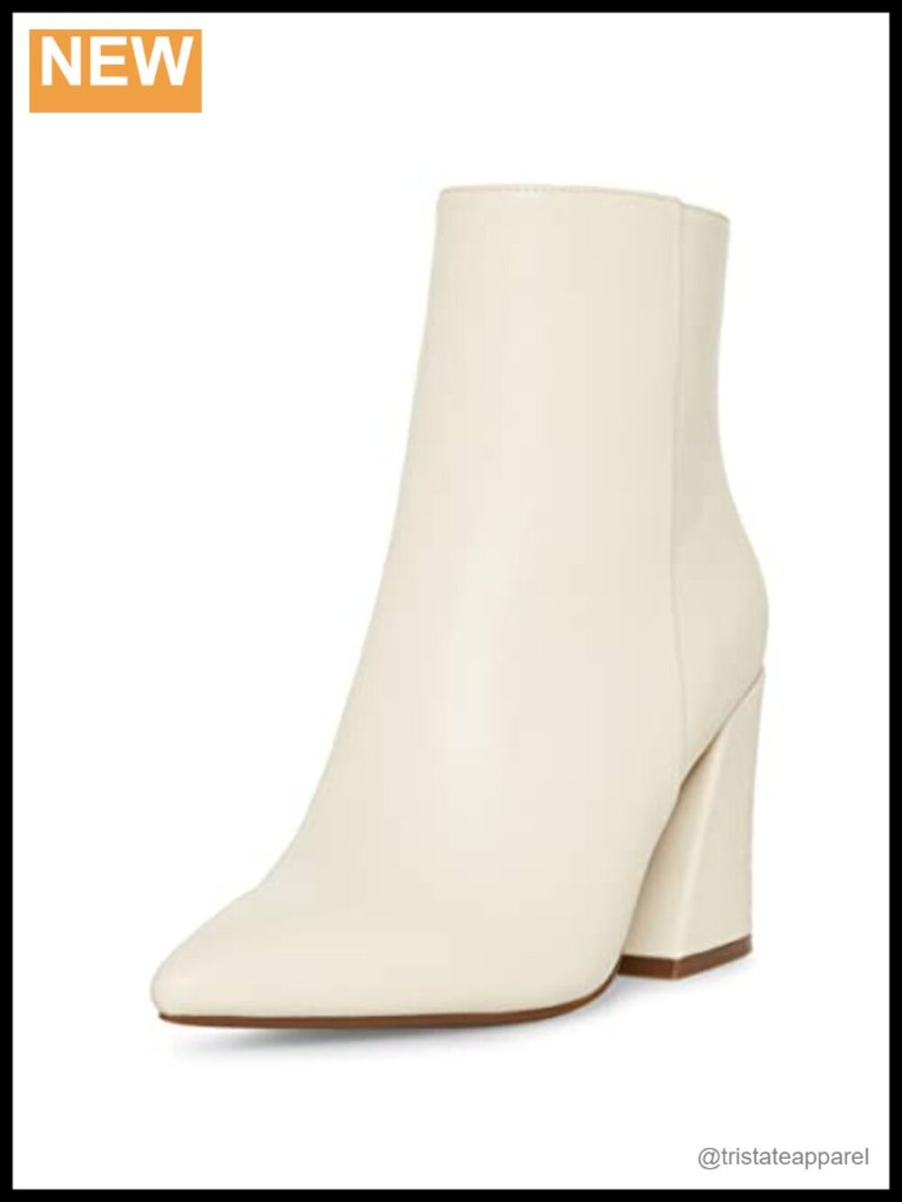Women's Pointed Toe Ankle Bootie with Zipper Closure